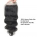 Luwigs Transparent Lace 5x5 Lace Closure Human Hair Body Wave with Baby Hair Bleached Knots Hairpieces